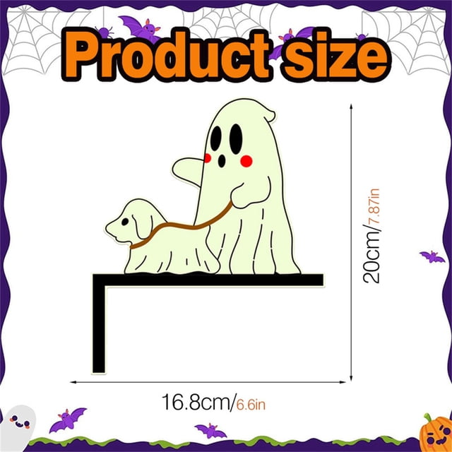 WLOELOEW Halloween Glow In The Dark Door Corner Decoration Style B Green Fluorescent Wall Sticker For Party Decor B