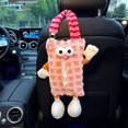 thumbnail image 1 of Cute Car Tissue Box Hanging Bag for Backseat - Soft Cotton Cover, Universal Fit for Cars SUVs Trucks - Easy Install, Fun Car Interior Accessory, 1 of 2