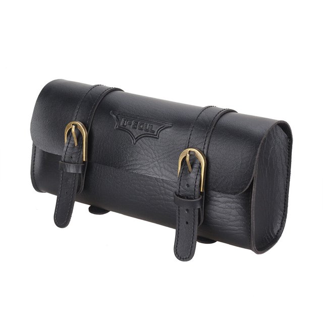 Sac avant Lisse Surface Fabrication Pochette Montée Raccords Améliorés Conteneur Scooter Accessoires Guidon Sac de Rangement Noir