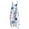 thumbnail image 1 of yoeyez Rompers for Women Plus Size,Womens Summer Printed Plus Size Romper Sleeveless Adjustable Straps Backless Jumpsuits With Pockets Blue,XL, 1 of 6