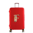 thumbnail image 1 of Housse Antipoussière pour Bagage, Protège-Tringle Réutilisable pour Lavable 18-32 Pouces, Motif Floral à Lettres Imprimées, Accessoires de Voyage, 8floral Letter F TG, 1 of 6