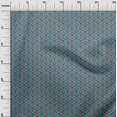 thumbnail image 4 of oneOone Viscose Jersey Teal Blue Fabric Block Craft Projects Decor Fabric Printed By The Yard 60 Inch Wide-RK, 4 of 6