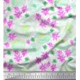 thumbnail image 1 of Soimoi Purple Viscose Chiffon Fabric Floral Decor Fabric Printed BTY 42 Inch Wide, 1 of 3
