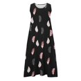 thumbnail image 5 of CHUANK Liquidation d'Économies d'Été! Robes d'Été pour Femmes en Liquidation à Moins de 10 $ Grande Taille Sans Manches Amples Robes Maxi Coton Lin Fluides Robes Décontractées avec Poches, 5 of 5