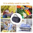 thumbnail image 2 of Grocery Bags Reusable Shopping Bags Portable Foldable Shopping Bag Large Capacity Tote Bag for Storage Reusable Grocery Bags Travel Bag Plastic Storage Bags with Zipper, 2 of 4