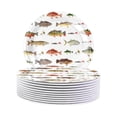 thumbnail image 2 of Iumwxz Fishing Party Decor Disposable Tableware Set Themed Birthday Plates Cups Complete Easy Clean Holiday Event Festive Gathering Celebration Single Pack, 2 of 3