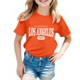 thumbnail image 1 of Camisole avec Soutien-Gorge, Mode Décontractée pour Enfants, Imprimé, Col Rond, Manches Courtes, T-Shirt Ample, 1 of 4