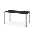 thumbnail image 1 of Bestar Universel 59W Table Desk with Square Metal Legs in deep grey, 1 of 2