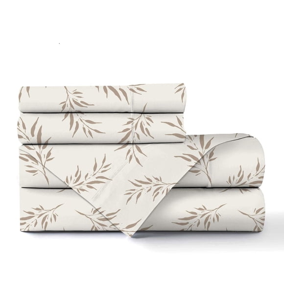 Johnson Home 200 TC Bed Sheet Set - Printed Cotton Sheets