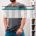 thumbnail image 3 of CHGBMOK Mens T-shirts Solid Color Leisure Button Motion Breathable Short Sleeve Round-Neck Blouses Sizes S-3XL, 3 of 4