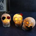 thumbnail image 4 of Bangus Halloween Luminous Resin Skull Halloween Dress Up Props, 4 of 5
