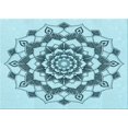 thumbnail image 1 of Ahgly Company Tapis d'Intérieur Lavables en Machine Rectangle Transitionnel Vert Profond, 7' x 9', 1 of 7