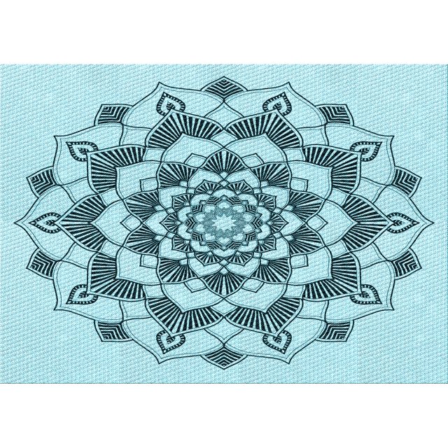 Ahgly Company Tapis d'Intérieur Lavables en Machine Rectangle Transitionnel Vert Profond, 7' x 9'