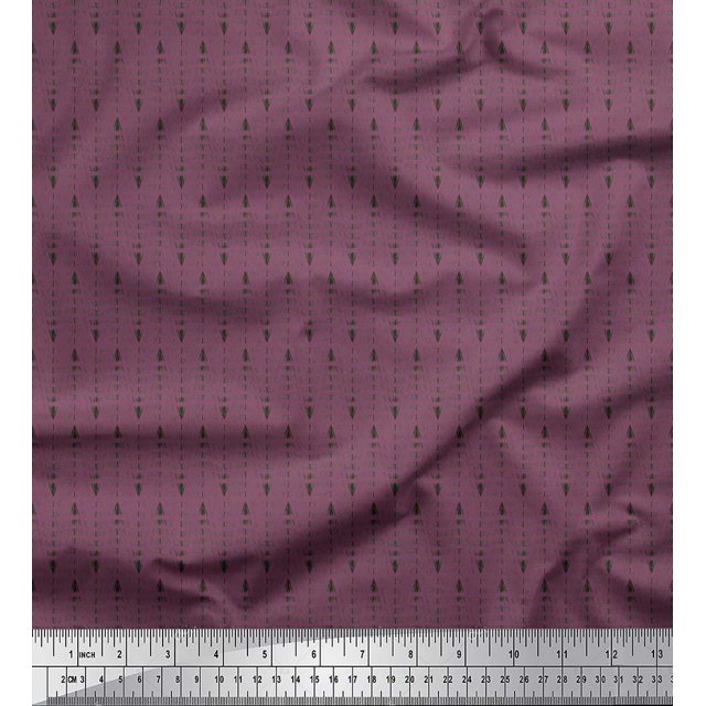 Soimoi Cotton Jersey Fabric Hand Drawn Line Shirting Decor Fabric Printed Yard 58 Inch Wide