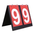 thumbnail image 1 of Riforla Sports Scoreboard Flip Number Board 2 Digits Tabletop Score Substitution Board for Sports Outdoor Sport Red, 1 of 4