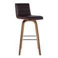 thumbnail image 1 of Hawthorne Collections 30" Faux Leather Bar Stool in Brown, 1 of 7