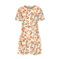 thumbnail image 5 of Ovzne Robes pour Femmes Robe Mode Femmes Robes d'Été Décontractées Col Rond Manches Courtes Robe Imprimée Robe d'Été Manches Courtes Imprimée Liquidation, 5 of 5