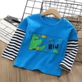 thumbnail image 2 of Yammkia T-Shirts Graphiques pour Garçons T-Shirts à Manches Longues pour Garçons - Haut Mignon et Décontracté à Manches Longues - T-Shirts Graphiques à Col Rond pour Garçons Taille 7-8 (Bleu, 7-8 Ans), 2 of 3