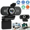 thumbnail image 1 of Webcam with Microphone & Privacy Cover  1080P HD Streaming USB Computer Webcam [Plug and Play] [30fps] for PC Video Conferencing/Calling/Gaming  Laptop/Desktop Mac  Skype/YouTube/Zoom/Fac, 1 of 8
