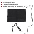 thumbnail image 4 of Portable Black USB Charging Waist Heating Mat, Cloth Heater, Warming Neck Abdomen Back For Lumbar, 4 of 8