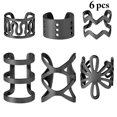 thumbnail image 2 of Ear Cuff Non Piercing 6PCS Stainless Steel Clip on Earring Ear Cartilage Clip, 2 of 10