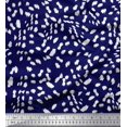 thumbnail image 1 of Soimoi Blue Rayon Fabric Cow Animal Skin Decor Fabric Printed Yard 58 Inch Wide, 1 of 3