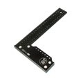 thumbnail image 4 of Carpenter Square Measuring Layout Tool Professional Marking Tool 90 Degree Ruler Black 250mm, 4 of 9