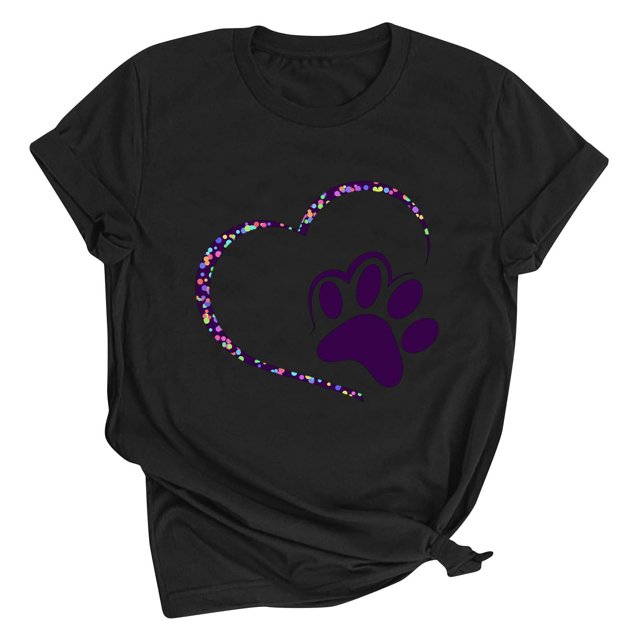Meichang T-Shirts de la Saint-Valentin pour Femmes, T-Shirts Graphiques Cœur, Hauts Mignons, T-Shirts de Vacances, Manches Courtes, Col Rond, Mode 2025