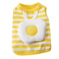 thumbnail image 1 of Gilet Rayé pour Animaux de Compagnie Mignon Chien Gilet Œuf Rayé Chat Gilet Œuf Mignon Printemps Été Gilet Rayé Costumes pour Chiots Gilet Œuf Rayé Mignon Doux pour la Peau Respirant Col Rond Chien, 1 of 6