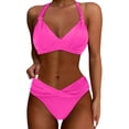 thumbnail image 1 of Women Two Piece Bathing Suits Push Up Bikini Set Swimsuit Vintage Swimwear, 1 of 5