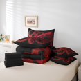 thumbnail image 5 of YST Red Octopus 7-Piece Comforter Set, Nautical Sea Animal Design, King, 5 of 5