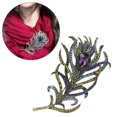 thumbnail image 2 of Women Brooch Pin, Brooch Pin, Perfect Gift Feather Shape For Girls Outdoor Party Adult, 2 of 8