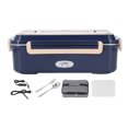thumbnail image 2 of Electric Lunch Box Bento Box Electric Heating Lunch Box 2 Grids Plug Electric Heating 304 Stainless Steel Electric Lunch Container, 2 of 8