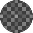 thumbnail image 1 of Ahgly Tapis Rond Lavable en Machine Intérieur Transitionnel Gris Platine, 4 Pieds Rond, 1 of 7
