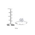 thumbnail image 3 of 3/4ct Lab Grown Round Diamond Solitaire Engagement Ring 14k White Gold, 3 of 3
