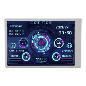 Écran d'ordinateur, fonctionnement facile 360 Rotation USB Type C Mini Moniteur pour machine