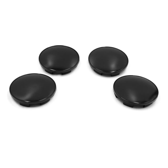Unique Bargains 4pcs 68mm Dia 6 Lugs Car Tire Wheel Center Hub Cap Cover w Black Badge Sticker