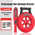 thumbnail image 2 of Pipe Blockage 30m Underground Sewer Locator with 7 Probes Waterproof Wall Pipes For PVC & Metal Scanner, 2 of 8
