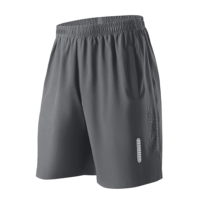 cfhntfmh Men's Workout Running Shorts Solid Color Quick Dry Gym Shorts Athletic Lightweight Shorts with Pockets for Men