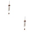 thumbnail image 2 of mmirethe Multiple Styles And Colors Wind Chimes For Wide Application Unique Style Wind Chime Pendant vermilion锛坮oundwood锛?2Set, 2 of 6