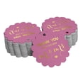 thumbnail image 1 of Inkdotpot Real Gold Foil Thank You From The New Wedding Tags Favor Hang Paper Tags 100 Piece, 1 of 6