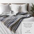 thumbnail image 3 of Design Imports CAMZ10174 Cabana Stripe Throw - Stone & Off White, 3 of 9