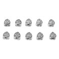 thumbnail image 2 of Clip Lock Beads, Bracelet Clip Lock Beads 10pcs Antique Silver  For Snake Chain For Bracelet For Jewelry Making Style 1, 2 of 8
