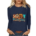 thumbnail image 2 of Aboser T-Shirts pour Femmes pour l'Action de Grâce et les Fêtes, Mode, T-Shirts Graphiques Citrouille, Grande Taille, Hauts d'Automne, Doux, Manches Longues, T-shirt de Remerciement, Blouses à Col Rond Grande Taille2024, 2 of 4
