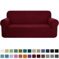 thumbnail image 1 of CHOK 2024 1-Piece Checks Stretch Sofa Cover Slipcover Couch Cover  Chair  Light Gray, 1 of 6