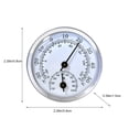 thumbnail image 3 of Analog Temperature and Humidity Meter | Pointer Style Thermometer Hygrometer | No Battery Needed | Indoor Environmental Monitor | -30, 3 of 6