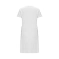 thumbnail image 4 of Birdeem Chemises de Nuit pour Femmes Chemise de Nuit Courte Surdimensionnée pour Femmes Robe Imprimée à Col Rond et Manches Courtes, 4 of 12