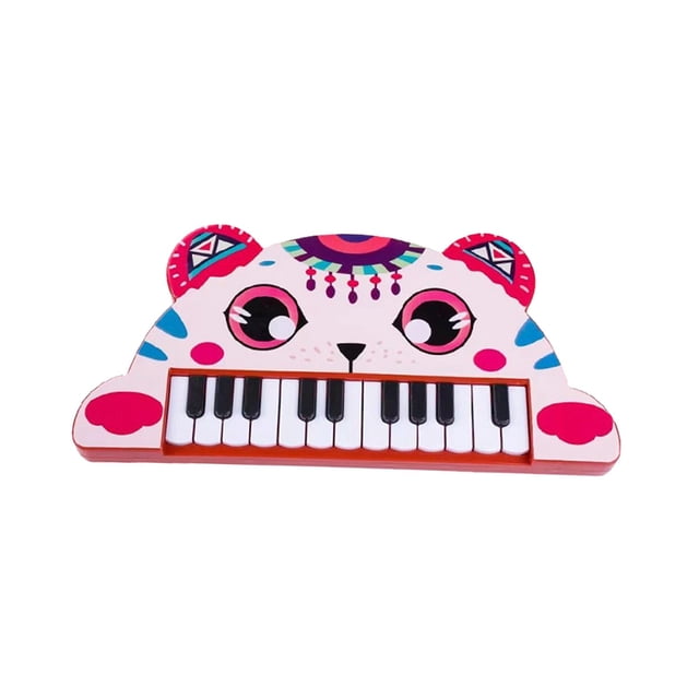 Animals Piano Keyboard Toy Electronic Piano Keyboard Portable Piano with 22 Keys Cat