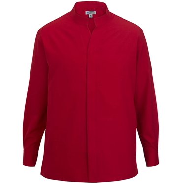 Edwards Chemise à Col Montant pour Homme Rouge 4TG
