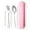 Light Blue, variant on Birdeem Portable Stainless Steel Fork and Spoon Cutlery Set, Reusable Travel Utensils with Compact Case, Lightweight Outdoor Dining Kit for Camping, Picnic, and Everyday Use
